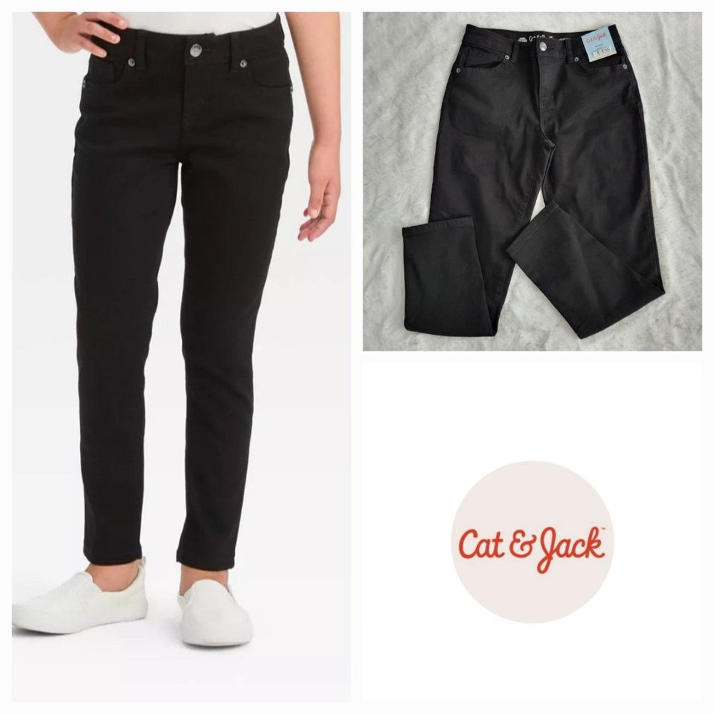 Cat & Jack, Girls' Mid-Rise Stretch Skinny Jeans, 3KIDT-AQ